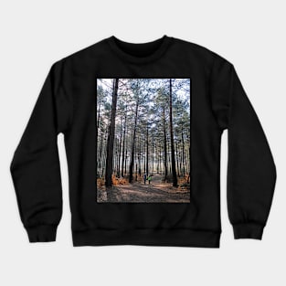 Walk in the woods canvas Crewneck Sweatshirt